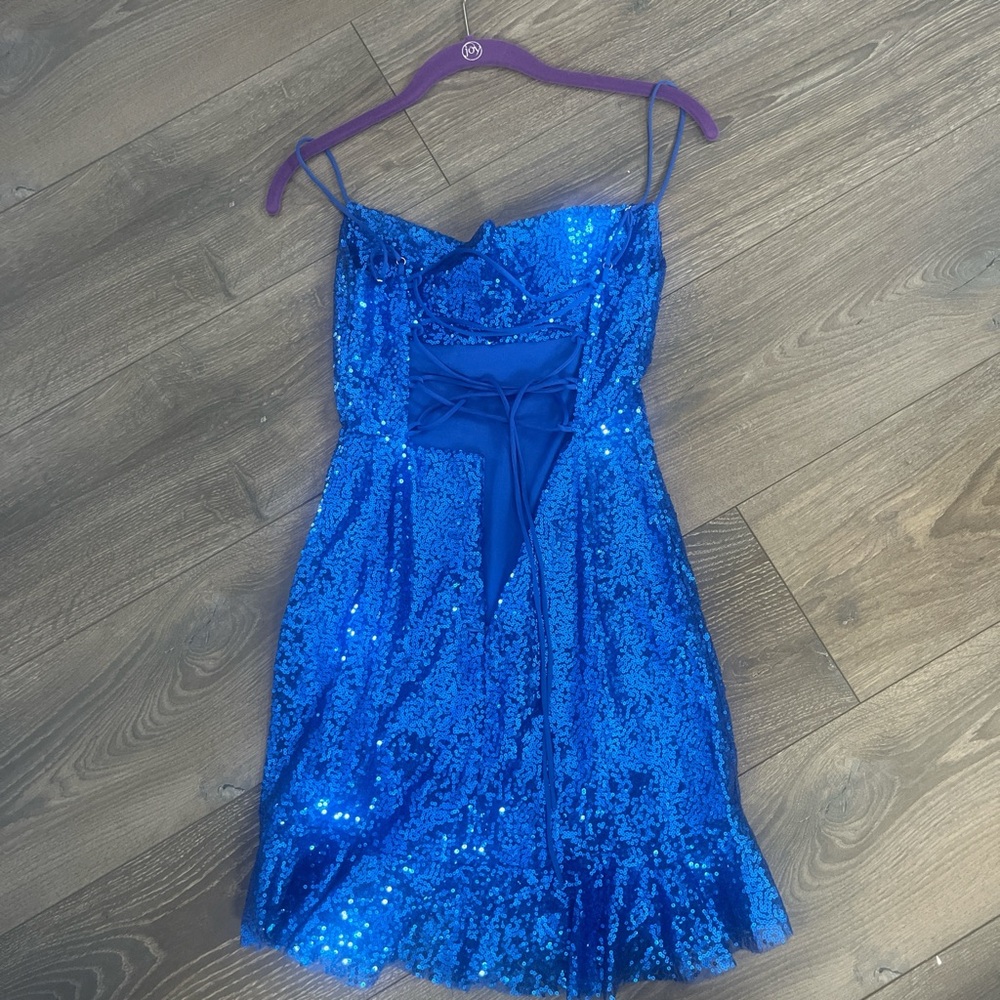 Lucy in the Sky Blue Sequin Mini Dress